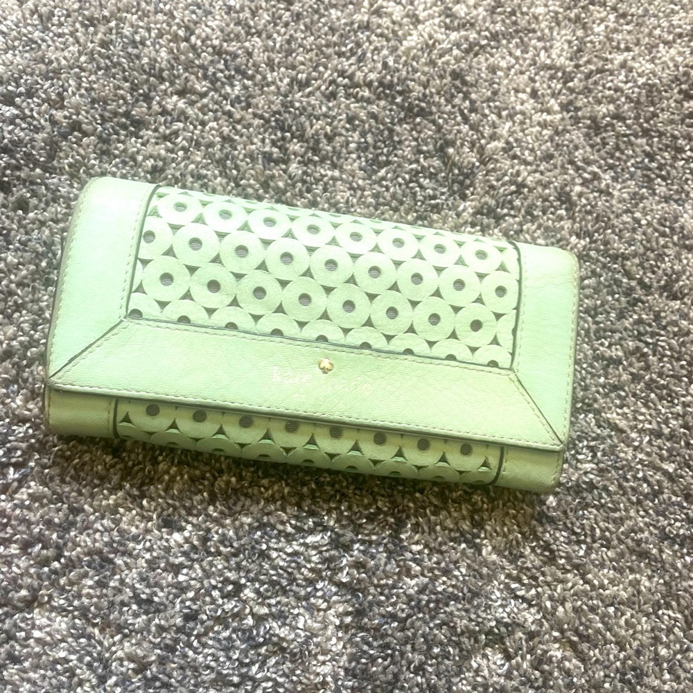 Kate Spade wallet- mint color